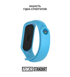 Ремінець ArmorStandart Superhero Edition для Xiaomi Mi Band 4/3 Captain Marvel Blue (ARM55072) - мініатюра 3