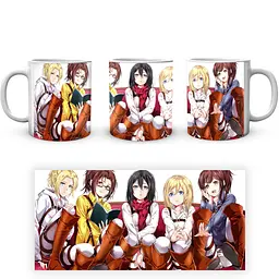 Кухоль GeekLand Атака Титанів Attack on Titan дівчини AT.02.67 330 мл білий - мініатюра 3