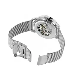 Чоловічий наручний годинник Forsining Aston Silver - мініатюра 6
