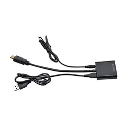 Перехідник ST-Lab HDMI male to VGA F (з кабелями аудіо і живлення від USB) (U-990) - мініатюра 7