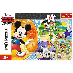 Дитячі пазли Trefl Maxi Disney Час для спорту 14291 24 елементи - мініатюра 2