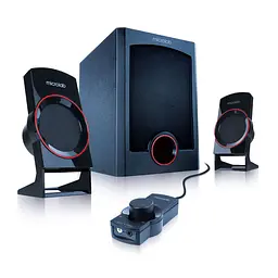 Акустична система 2.1 Microlab M-111, чорна з червоним (M-111)