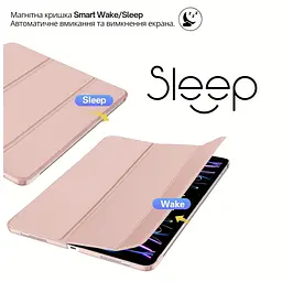Чохол до планшета BeCover Tri Fold Hard Apple iPad Air 13" M4 2026 Pink (715335) - мініатюра 4