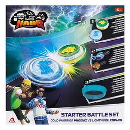 Набір Auldey VI Starter Battle Set Золотий Воїн Фенікс проти Сліпучий Леопард Gold Warrior P Infinity Nado det0018408 - мініатюра 2