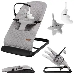 Крісло-гойдалка Kidwell Laro Full Grey/Black - мініатюра 3