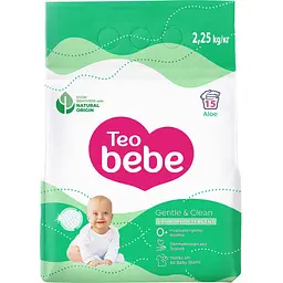 Дитячий пральний порошок Teo Bebe Gentle & Clean Aloe 2.25 кг