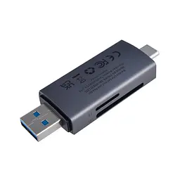 Зчитувач карт пам'яті Baseus Lite Series 2 інтерфейси USB-A і Type-C - для micro-SD + SD Card Reader WKQX060113 - мініатюра 6
