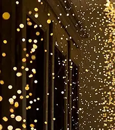 Новорічна конусна гірлянда 3 м 10 ниток 300 LED-лампочок Теплий білий - мініатюра 5