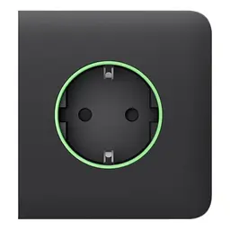 Фронтальна панель Ajax SideCover (smart) [type F] [55] ASP graphite/графіт для розумної розетки Outlet (type F) (26-00352) - мініатюра 2