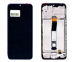 Дисплей Xiaomi Redmi 10C/ Poco C40 чорний + рамка