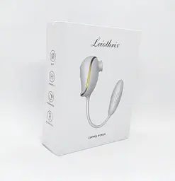 Вакуумний стимулятор з віброяйцем High End Suction Love Egg White - мініатюра 6