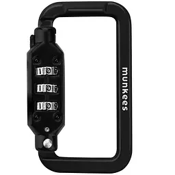 Карабін Munkees 35942 Combi Lock Carabiner Square Чорний - мініатюра 2
