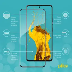 Скло захисне Piko Full Glue Xiaomi Poco M6 Pro Black (1283126589737) - мініатюра 2
