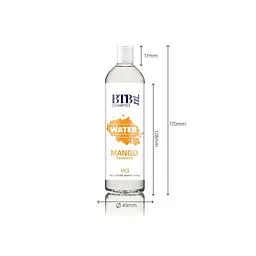 Змазка на водній основі BTB Flavored Mango (250 мл). Аромат та смак манго для солодких інтимних ігор - мініатюра 5
