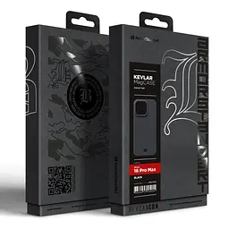 Чохол до мобільного телефона Armorstandart BlackIcon Aramid Twill MagCase Apple iPhone 16 Pro Max Black (ARM90152) - мініатюра 2