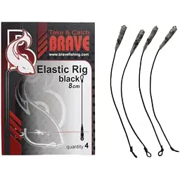 Амортизуюча гума Brave Elastic Rig 8cm Black (4шт/уп) (773.00.06)