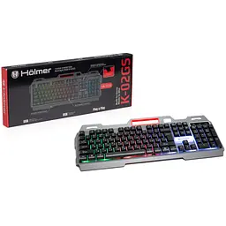 Клавіатура Hölmer K-02GS RGB Backlight USB UA Black (K-02GS) - мініатюра 6
