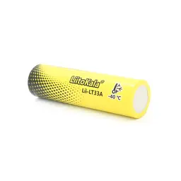 Акумулятор 18650 3300mAh, 3.7V(2.5-4.2V), LowTemp-40-60, Black/Yellow Liitokala (Lii-LT33A) - мініатюра 2
