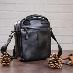 Чоловіча шкіряна сумка SHVIGEL 18х21х7,5 см sum0012507 - мініатюра 9
