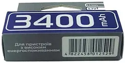 Акумуляторна батарея 18650 3400мAч літій-іонний акумулятор із захистом від перезаряду та перерозряду Rablex Li-ION 3.7V 1 шт - мініатюра 2