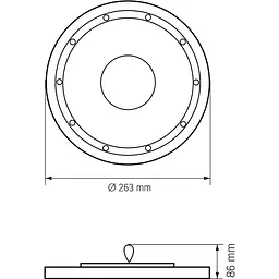 LED світильник Videx High Bay 100W 5000K 12000Lm 220V висотний чорний (VL-HBe03-1005B) - мініатюра 8