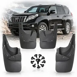 Бризковики для Toyota Land Cruiser Prado 150 2010-2018 Комплект 4 шт (BTYPD1021)