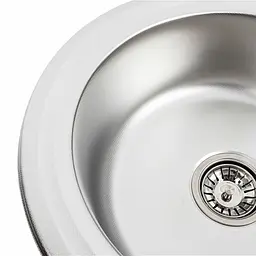 Кухонна мийка з нержавіючої сталі Platinum декор 5745 (0,6/170 мм), R, Decor - мініатюра 12