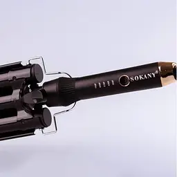Потрійна плойка для волосся Sokany SK-669 чорний 25 мм 50 Вт - мініатюра 3