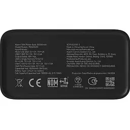 Портативна батарея Xiaomi Power Bank 30000 mAh 18W Black (PB3018ZM) (BHR9126GL) - мініатюра 5
