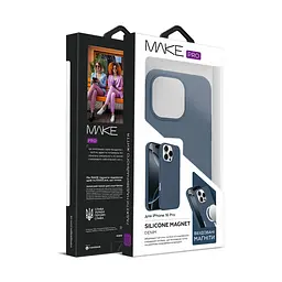 Чохол MAKE Apple iPhone 16 Pro Silicone Magnet Pro Denim - мініатюра 3