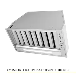 Витяжка повновбудована WEILOR PPE 5265 SS 1250 LED Strip - мініатюра 4
