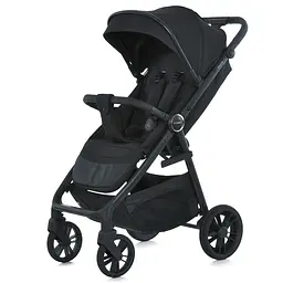 Прогулянкова коляска до 22 кг PU колеса регул. ручка чохол чорний (ME 1181 Black)