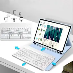 Чохол до планшета BeCover with keyboard Apple iPad Mini 6 2021 Light Blue (712989) - мініатюра 4