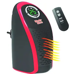 Портативний обігрівач керамічний тепловентилятор дуйка з Пультом UKC Wonder Warm 400 Вт