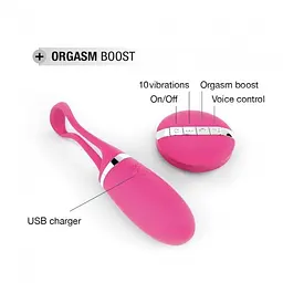 Віброяйце Dorcel Secret Delight Magenta з пультом ДК, з турборежимом і голосовим керуванням - мініатюра 4