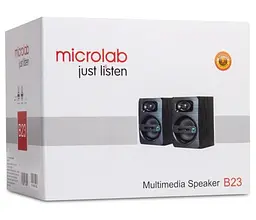 Колонки 2.0 Microlab B23, Black, 2 x 3 Вт, МДФ/пластик, живлення від USB - мініатюра 3