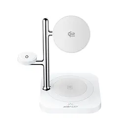 Бездротове зарядне пристрій ACEFAST E39 desktop 4-in-1 wireless charging holder Білий - мініатюра 3