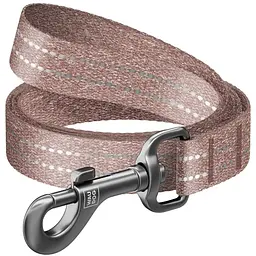 Повідець для собак Waudog Re-cotton, світловідбивний, S, 500х1,5 см, коричневий