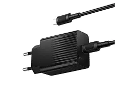 Мережевий зарядний пристрій Borofone BAS75A 30 W USB Type-C to Lightning cable Black (6941991122835) - мініатюра 2