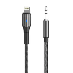 AUX кабель Aspor A232 (3.5мм to Lightning/1.2м)- чорний