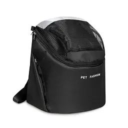 Сумка-переноска для собак Pet Fashion Quadra, чорна, 38×32×26 см