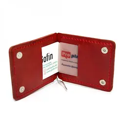 Шкіряний затиск для грошей Gofin 11.5х8.5 см acs0011998 - мініатюра 4