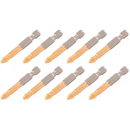 Біта викруткова MasterTool насадка хрестоподібна Granite PH2 х 50 мм титан в упаковці 10 шт.
