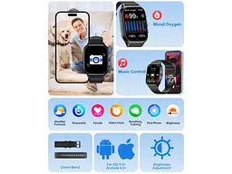 Смарт-годинник Oukitel V7 Pro Black - мініатюра 5