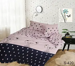 Комплект постільної білизни з компаньйоном (S420) 1,5-спальний TAG tekstil pbe0036208 - мініатюра 2