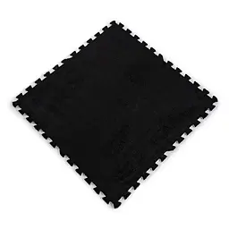 Підлога-пазл плюшевий ЧОРНИЙ 60x60x1cm (D) SW-00002079 - мініатюра 3