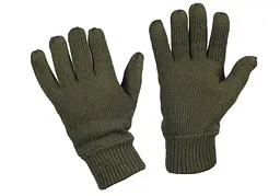 Рукавички в'язані зимові Mil-tec winter утеплювач Thinsulate Olive 12531001 - M
