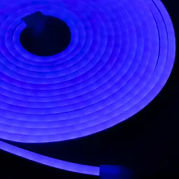 Світлодіодна неонова стрічка NeonFlex NF-S5, силіконова, гнучка, синя, довжина 5 м, живлення 12В - мініатюра 4