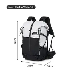 Рюкзак туристичний Naturehike Helium CNK2300016, 30+5 л, білий - мініатюра 2
