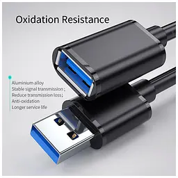 Дата кабель USB 3.0 AM/AF 1.5m Essager (EXCAM-YTA01) - мініатюра 9